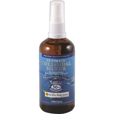 Medicines From Nature Ultimate Colloidal Silver 50ppm Spray 100ml